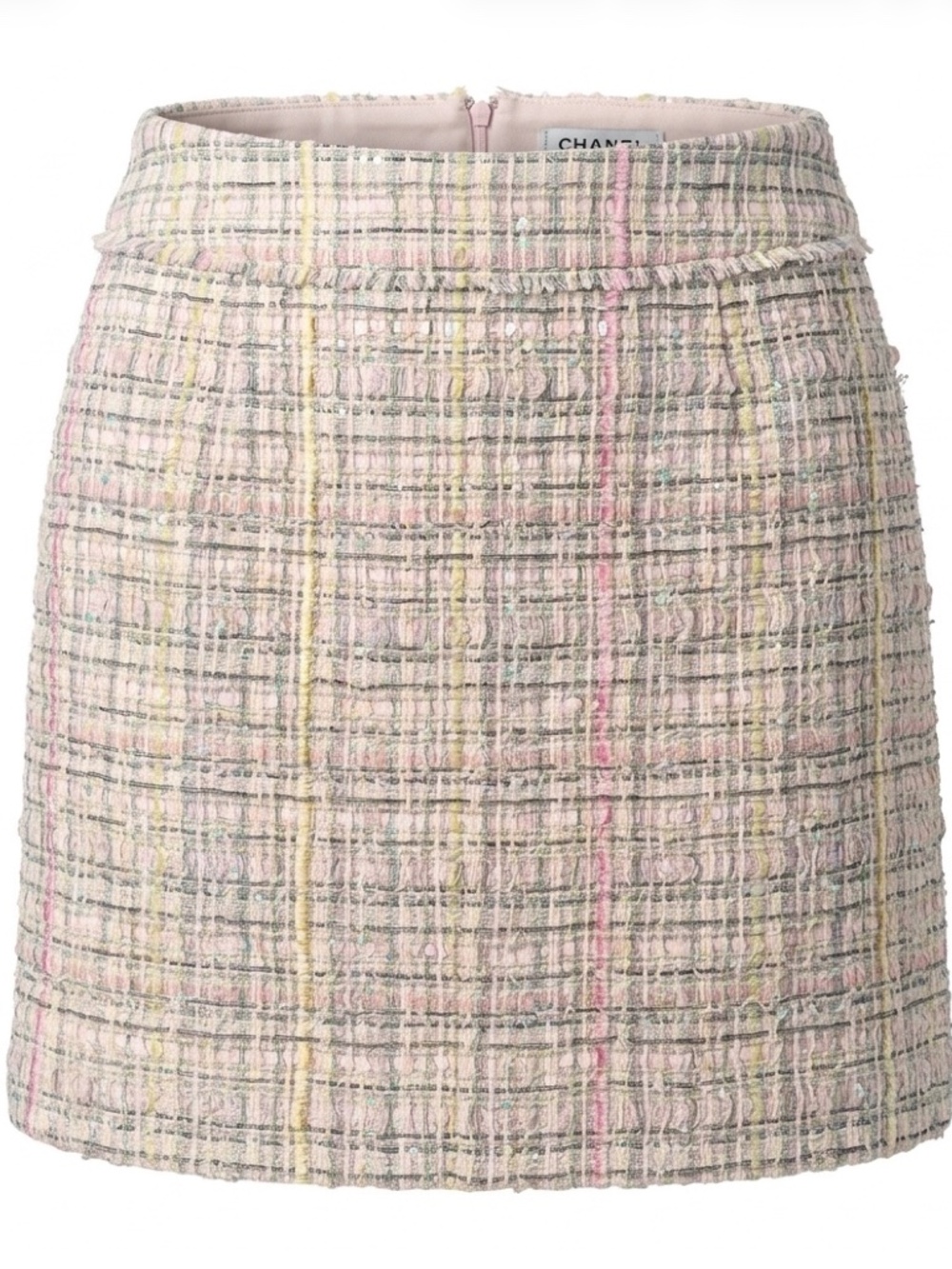 Chanel Pastel Tweed Mini Skirt Spring 2005